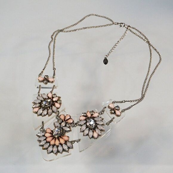 Night Out Statement Necklace by Accessorize Rhinestones Crystals - Picture 5 of 7